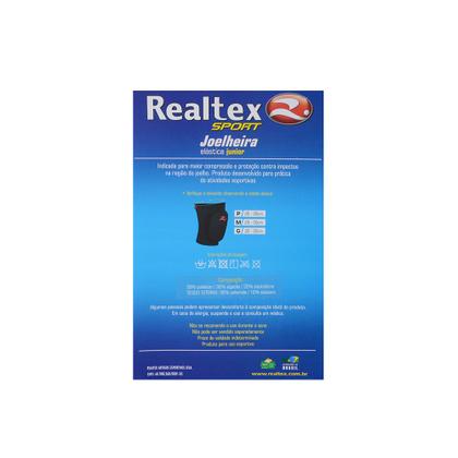 Imagem de Joelheira Elástica Realtex Junior Preta - 0150