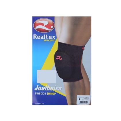 Imagem de Joelheira Elástica Realtex Junior Preta - 0150