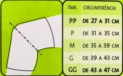 Imagem de Joelheira Esporte com Orifício Reforçado Mercur Preta Tam P