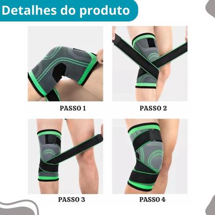 Imagem de Joelheira Esportiva Protetora Joelho