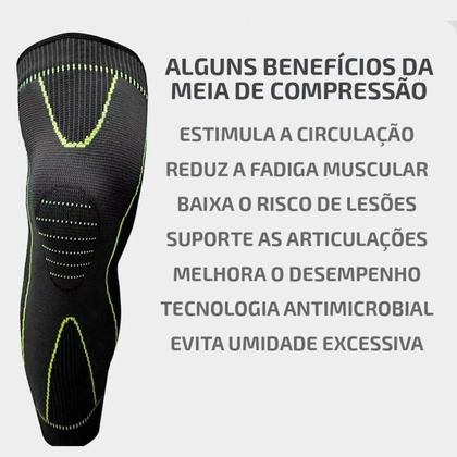 Imagem de Joelheira Meia Articulada Compressão Ortopedica Elastica Fit