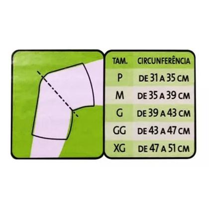 Imagem de Joelheira Ortese Articulada com Dobradiças Metálicas Tamanho G Mercur Original