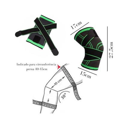 Imagem de Joelheira Ortopédica Compressão Alivia Dores Artrose Tensor