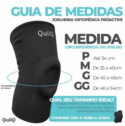 Imagem de Joelheira Ortopédica Compressão Silicone Espiral QuiiQ