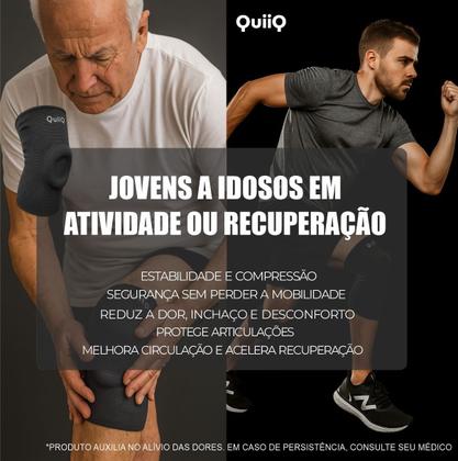 Imagem de Joelheira Ortopédica Compressão Silicone Patelar Espiral