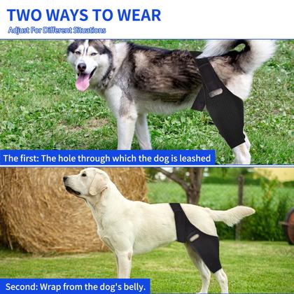 Imagem de Joelheira para cães JUANWAN Canine Leg Braceletes para torn ACL Red XL