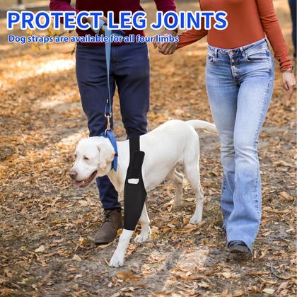 Imagem de Joelheira para cães JUANWAN Canine Leg Braceletes para torn ACL Red XL