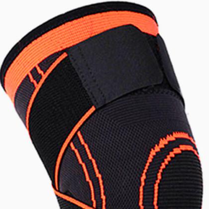 Imagem de Joelheira Para Idoso Artrose Artrite Tendinite Dor No Joelho Atleta Ortopedica com Regulagem tiras autocolantes