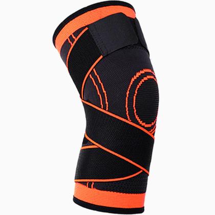 Imagem de Joelheira Para Idoso Artrose Artrite Tendinite Dor No Joelho Atleta Ortopedica com Regulagem tiras autocolantes