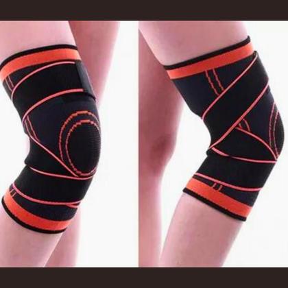 Imagem de Joelheira Para Idoso Artrose Artrite Tendinite Dor No Joelho Atleta Ortopedica com Regulagem tiras autocolantes