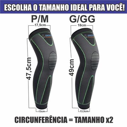 Imagem de Joelheira Protetor De coxa Joelhos E Panturrilha Com Alta Compressão