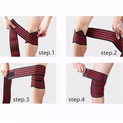 Imagem de Joelheira Protetora Twister Regulável Suporte com Faixa Ajustável Compressão para Joelho - DK
