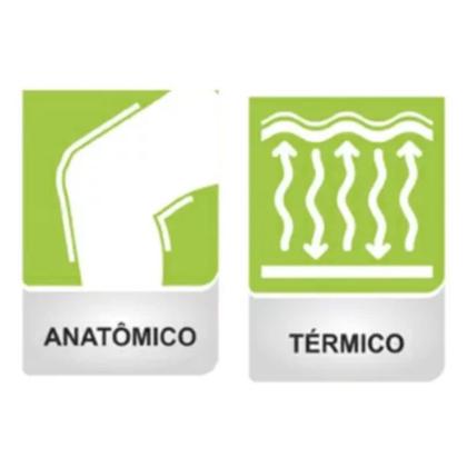 Imagem de Joelheira Reforçada Neoprene Preta  Esportes Mercur Tamanho G