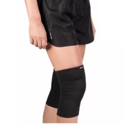 Imagem de Joelheira Reforçada Neoprene Preta  Esportes Mercur Tamanho G