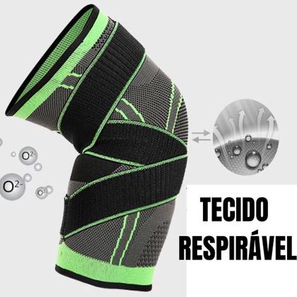 Imagem de Joelheira Tensor Perna Alivia Dores Bodybuilder