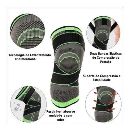 Imagem de Joelheira Tensor Protetora Joelho Ciclismo Envio 24 Horas