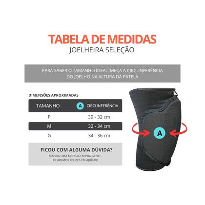 Imagem de Joelheira Volei Futsal Goleiro Seleção Proteção Impacto Kanxa