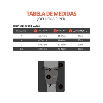 Imagem de Joelheira Vôlei Profissional Knit 3D Branca N1Sport Flyer