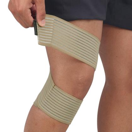 Imagem de Joelheira Vollo Elástica Ajustável Bege