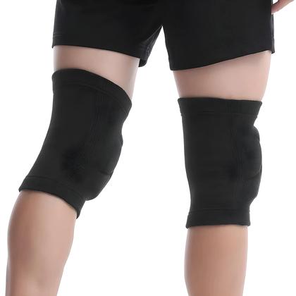 Imagem de Joelheiras Esportivas Para Voleibol, Dança E Yoga, Protetor Elástico De Joelho Com Suporte Da