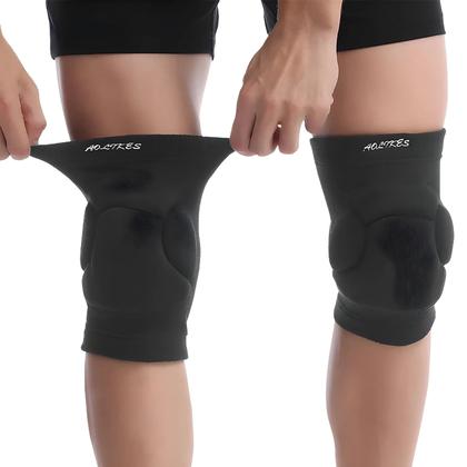 Imagem de Joelheiras Esportivas Para Voleibol, Dança E Yoga, Protetor Elástico De Joelho Com Suporte Da