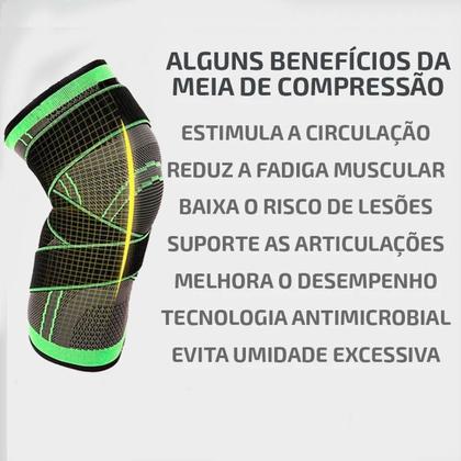 Imagem de Joelheiras Fibra Bamboo Ortopedica Tensor Juelheiras Joelho