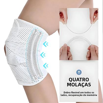 Imagem de Joelheiras Unissex Com Estabilizadores Laterais Para Lesão Meniscal, ACL, MCL, Artrite E Recuperação