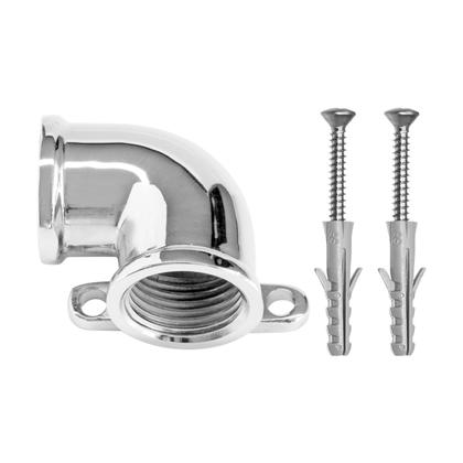 Imagem de Joelho Blukit c/ Fixação Lateral Rosca Fêmea de 1/2 Metal Cromado  170121