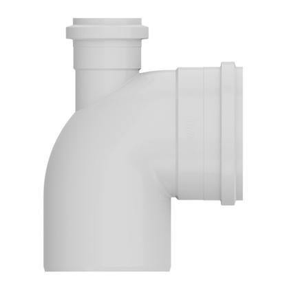 Imagem de Joelho Esgoto Branco 100mm 90º C/ Visita 50mm Tigre