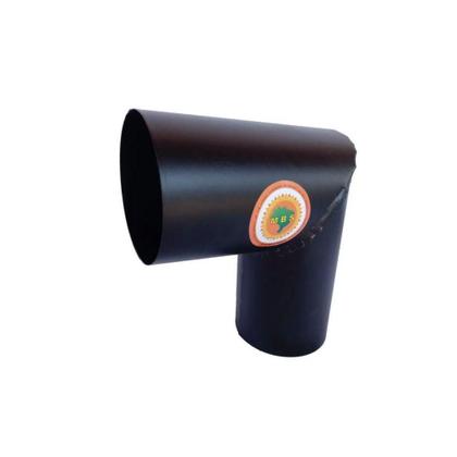 Imagem de Joelho para Tubo de Chaminé Preto Diâmetro 15cm