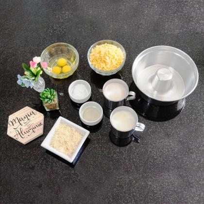 Imagem de Jogo 02 Formas Assadeira Bolo Pudim Hotel Redonda Tubo Alumínio N 14