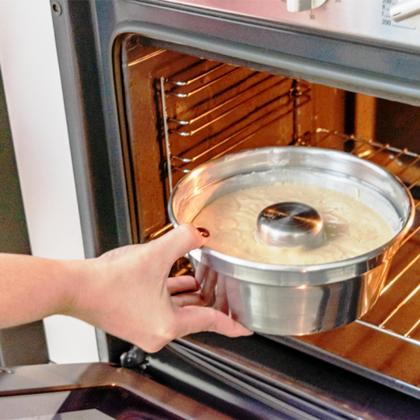 Imagem de Jogo 02 Formas Assadeira Bolo Pudim Hotel Redonda Tubo Alumínio N 14