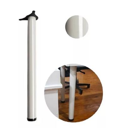 Imagem de Jogo 04 Pés De Mesa 60x730mm Branco Hardt Com Regulagem