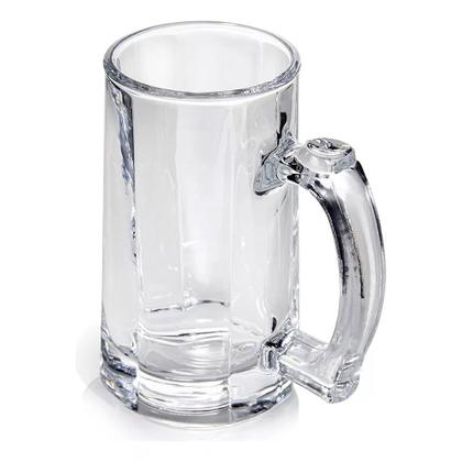 Imagem de Jogo 10 Caneca de Chopp Zero Grau Vidro Transparente Casual Resistente Bar 380ml Class Home