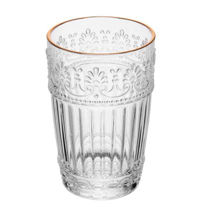 Imagem de Jogo 10 Copo Mauve com Fio de Ouro 350ml de Cristal Ecológico Wolff