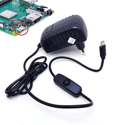 Imagem de Jogo 10 Fontes Para Raspberry Pi Dc Chaveada 5v 3a Plug Micro Usb Alta Eficiência U1001