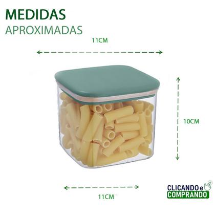 Imagem de Jogo 10 Potes Hermetico Acrilico P/ Mantimentos 500ml