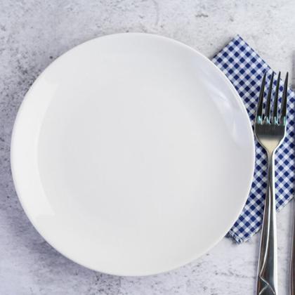 Imagem de Jogo 10 Pratos Raso Coup Branco Liso Cerâmica Alleanza 29cm
