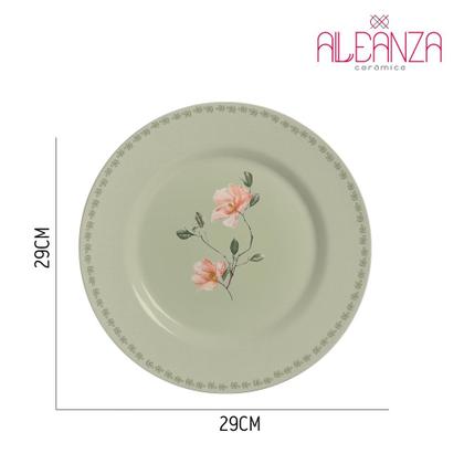 Imagem de Jogo 10 Pratos Raso Magnólia By Aurora 30cm Cerâmica Alleanza 29cm