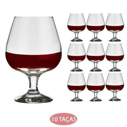 Imagem de Jogo 10 Taças Windsor 330ml Conhaque Glaumor Nadir Drinks