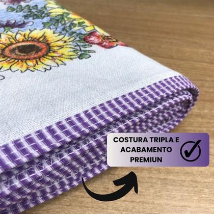 Imagem de Jogo 10 Uni Pano De Prato Guardanapo Estampado Com Bainha E Prendedor Costura Reforçada