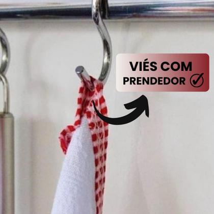 Imagem de Jogo 10 Uni Pano De Prato Guardanapo Estampado Com Bainha E Prendedor Costura Reforçada