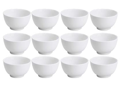 Jogo 12 Tigelas de Porcelana Branca Bowl 510ml Cumbuca Japonesa - Bela Vista Imagem de Jogo 12 Tigelas de Porcelana Branca Bowl 510ml Cumbuca Japonesa
