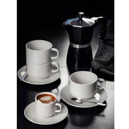 Imagem de Jogo 12 Xícaras com Pires em Porcelana 240ml Paola Tramontin