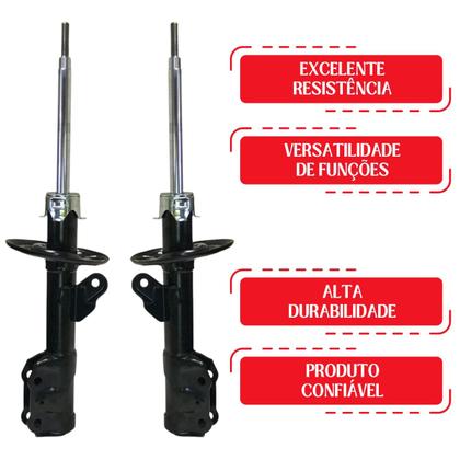 Imagem de Jogo 2 Amortecedores Kayaba Dianteiro + Batentes Honda Fit