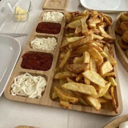 Imagem de Jogo 2 Bandejas Retangular Tábua Com Divisorias Frios Carnes