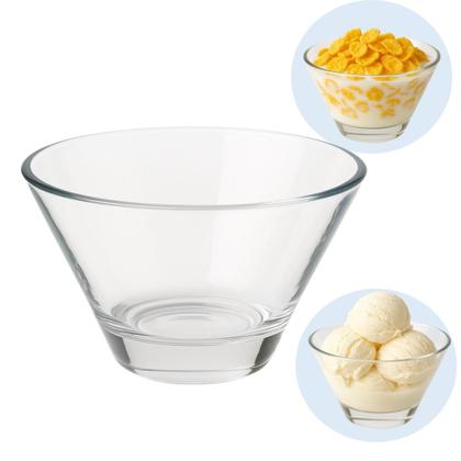 Imagem de Jogo 2 Bowl de Sobremesa Sorvete Cereal de Vidro Venezia 430ml Fratelli