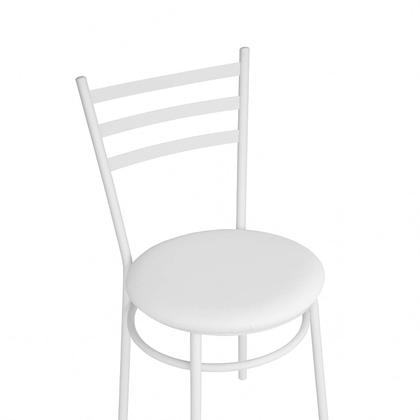 Imagem de Jogo 2 Cadeiras Para Cozinha Branca Epoxi