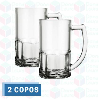 Imagem de Jogo 2 Canecas Vidro Vitamina 320 ML Transparente Restaurante