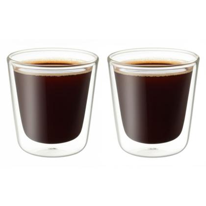 Imagem de Jogo 2 Copo Térmico Café Parede Dupla 200ml Maxwell Williams Vidro Borossilicato